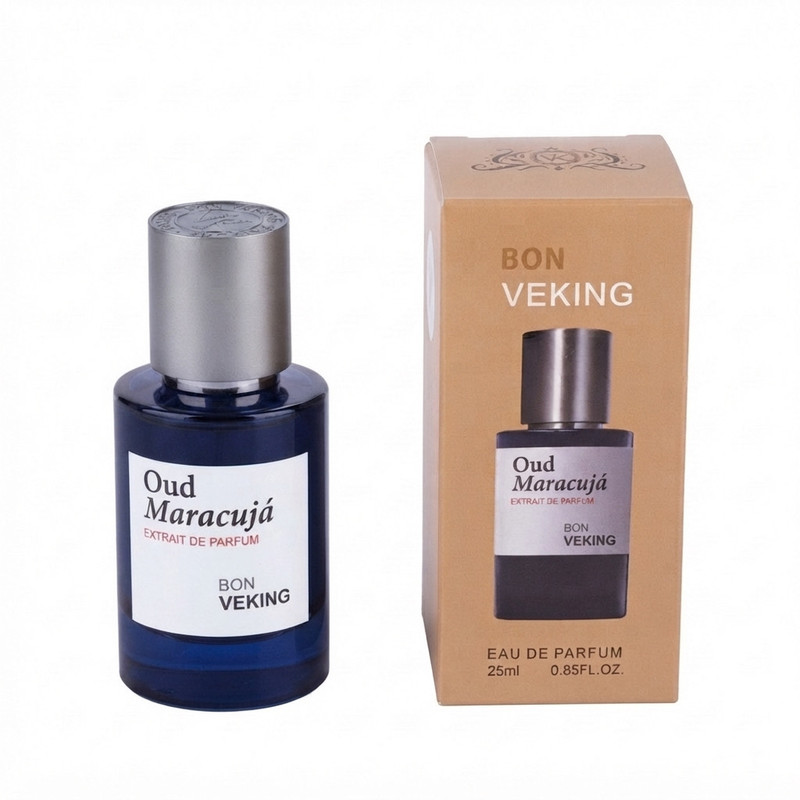 عطر جیبی مردانه بن وکینگ مدل Oud Maracuja با رایحه گرم و تلخ حجم 25 میلی‌لیتر 