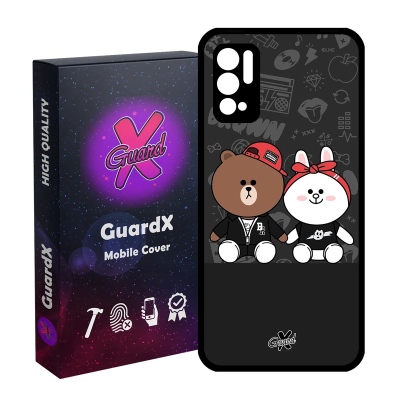 کاور گارد ایکس طرح Friends مدل Glass10127 مناسب برای گوشی موبایل شیائومی Redmi Note 10 5G / Poco M3 Pro