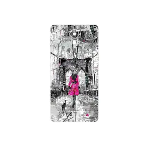 MAHOOT Collage of Catwalk Bridge Cover Sticker for Smart Art Lite