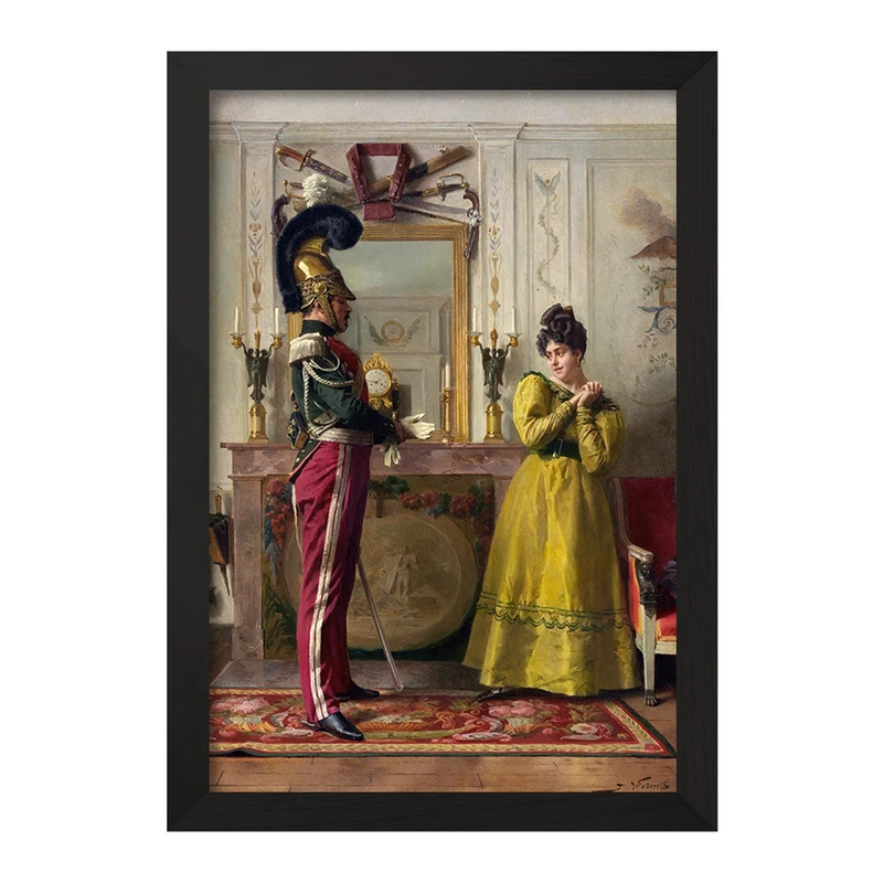 تابلو خندالو مدل نقاشی خروج برای بررسی اثر ژول ورمز کد F12295