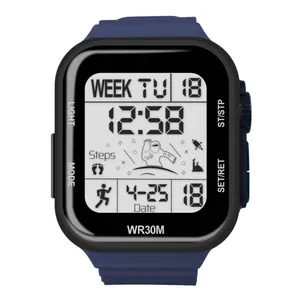 ساعت مچی دیجیتال مدل  اسپرت تک زمانه کرنوگراف بند پیو ضد آب استخری کد B2