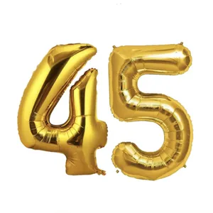 بادکنک فویلی پارتی لند تهران طرح عدد چهل و پنج کد Fourty five45 مجموعه ی 2 عددی