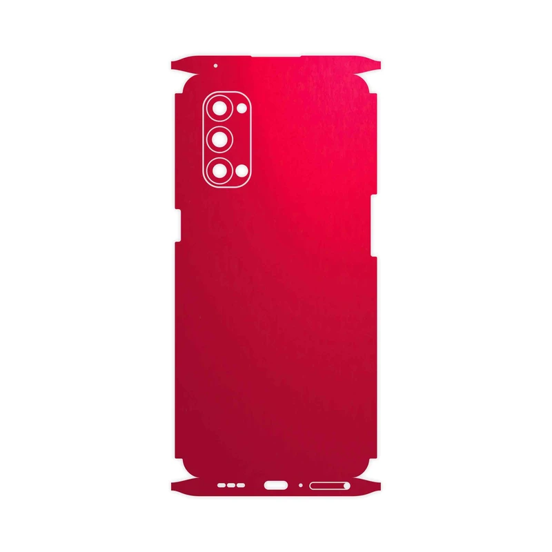 برچسب پوششی ماهوت مدل Matte-Warm-Red-FullSkin مناسب برای گوشی موبایل اپو Reno4 Pro 5G