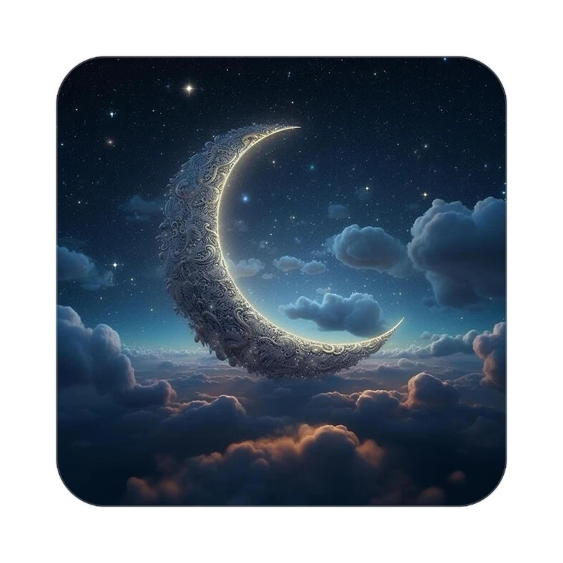 زیر لیوانی کاکتی طرح ماه و ستاره مدل mp53271