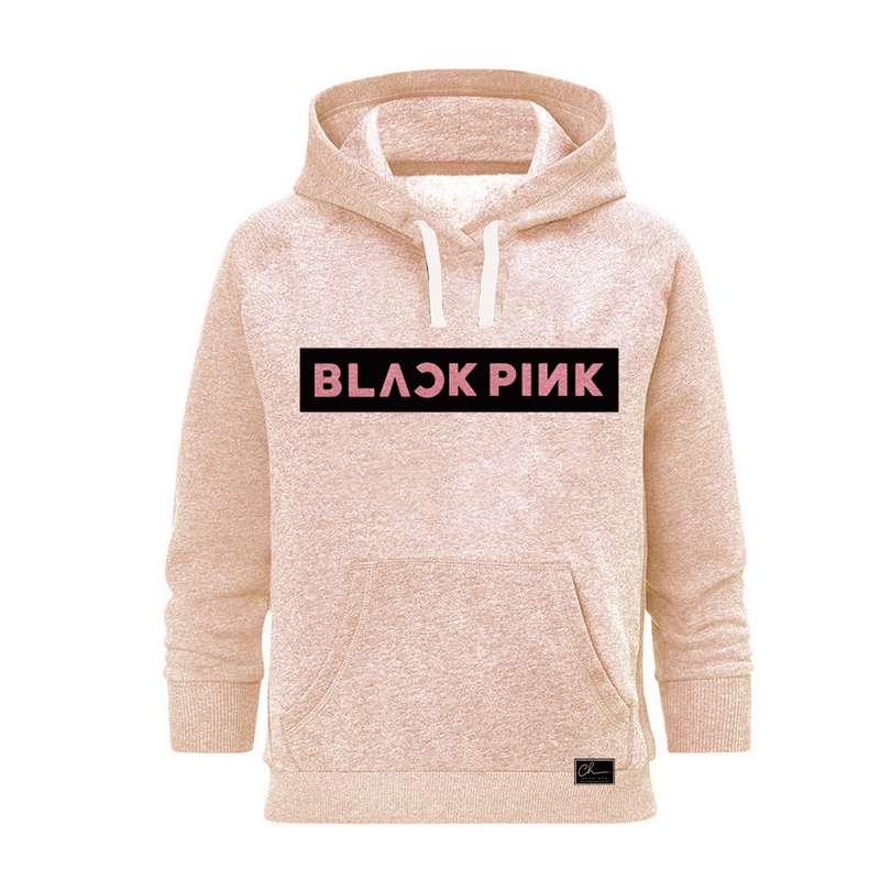 هودی زنانه مدل black pink کد BB رنگ صورتی