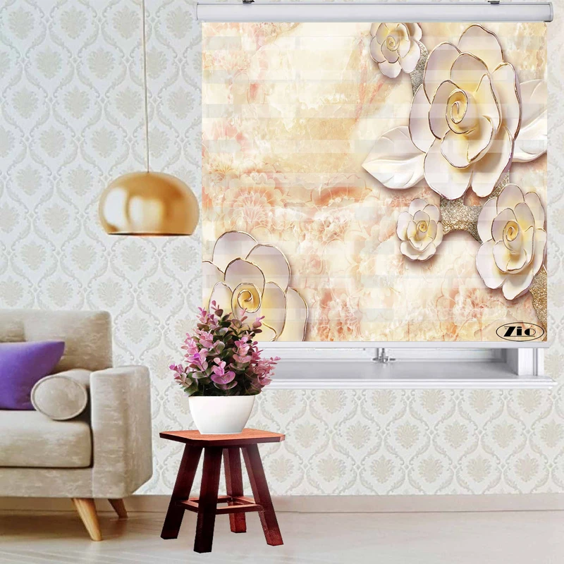 پرده زبرا زیو کد 3D1039 سایز 150x150 سانتی متر