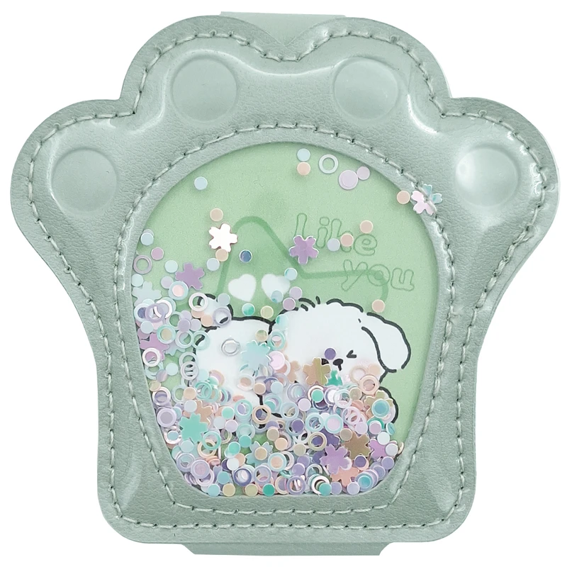 آینه آرایشی تاشو جیبی مدل دوطرفه طرح پنجه کد 1003