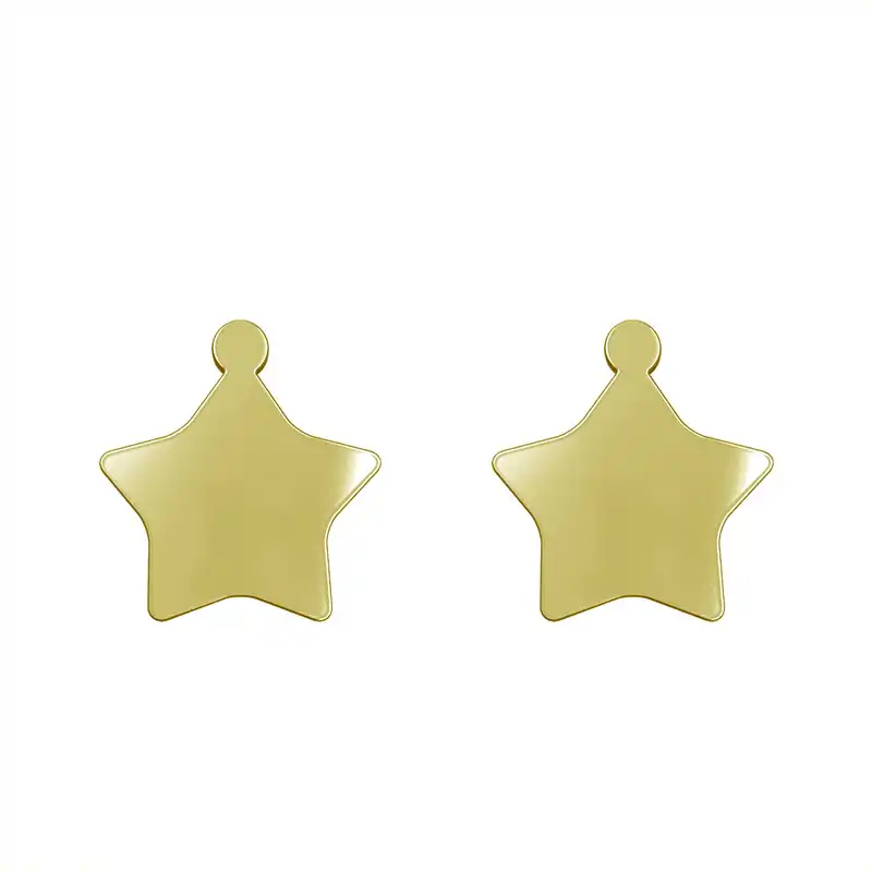 گوشواره طلا 18 عیار زنانه مدوپد مدل ستاره کد GA1-15387