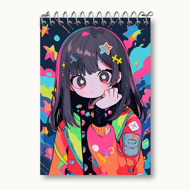 دفتر یادداشت 50 برگ خندالو طرح دخترانه کد N2039