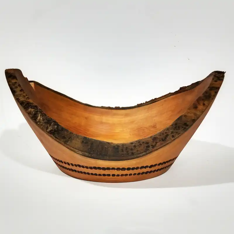 کاسه چوبی مدل کشکول کد 101