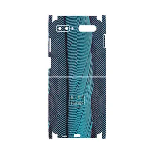 MAHOOT Turquoise feathers-FullSkin Cover Sticker for Samsung Galaxy Z Flip