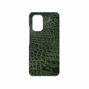 MAHOOT Green-Crocodile-Leather Cover Sticker for Xiaomi Poco F3 5G