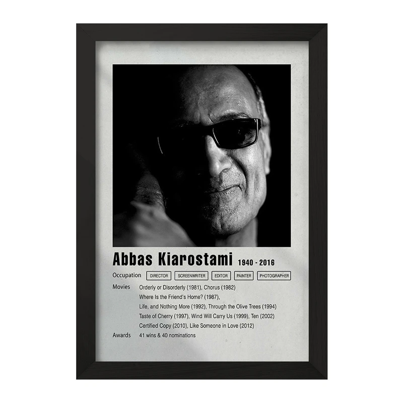 تابلو خندالو مدل عباس کیارستمی کد F11227