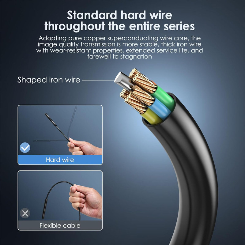 دوربین آندوسکوپی مدل ضدآب فلز شکل پذیر 10Meters New 2024