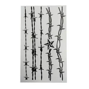 تتو موقت طرح سیم خاردار