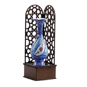 تندیس میناکاری هنرلوکس مدل معراج طرح گلدان