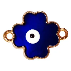 آویز دستبند مدل گل چشم نظر کد AD 833