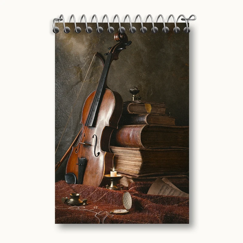 دفتر یادداشت 50 برگ خندالو مدل ویولن کد F318