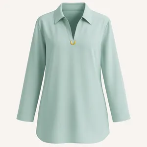 بلوز آستین بلند یقه هفت زنانه مدل 02943