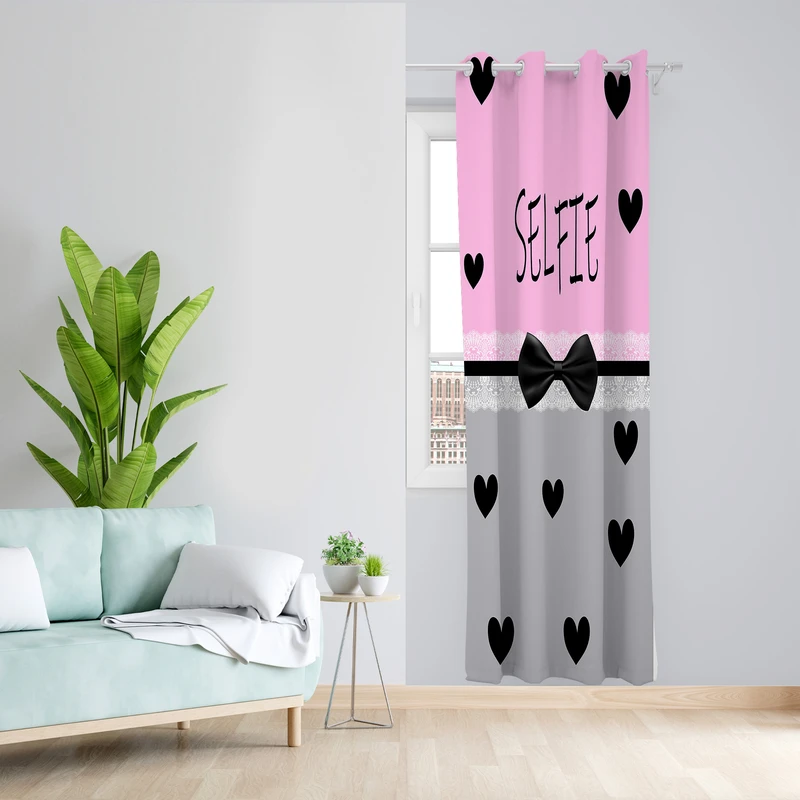 پرده طرح پاپیون مدل مخمل پانچی کد 4220a z سایز 140x200 سانتی متر