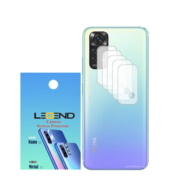 محافظ لنز دوربین نانو گلس مدل LEGEND مناسب برای گوشی موبایل شیائومی note 11 بسته 5 عددی