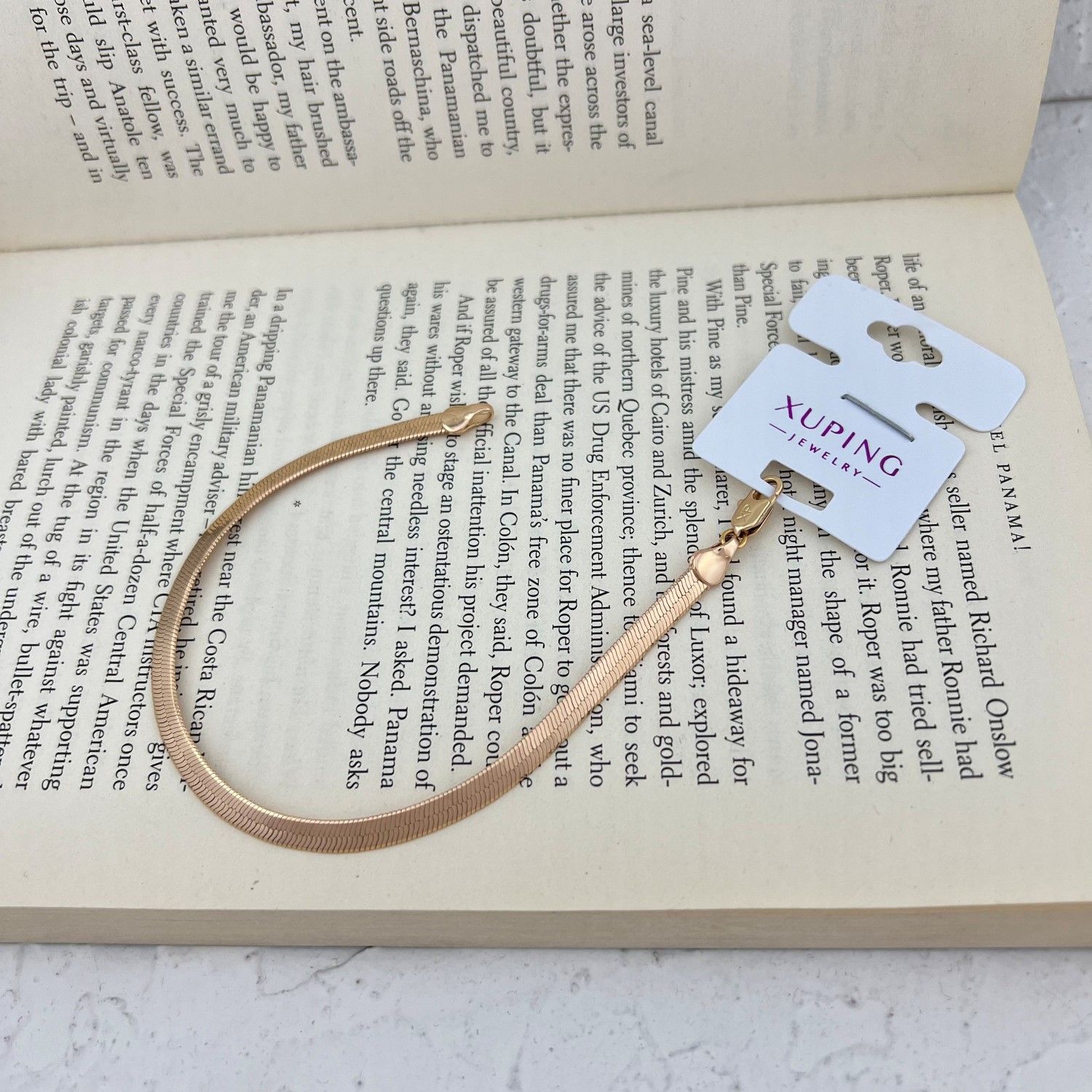 دستبند زنانه ژوپینگ مدل هرینگبون ماری نفرتیتی کد B4642 -  - 2