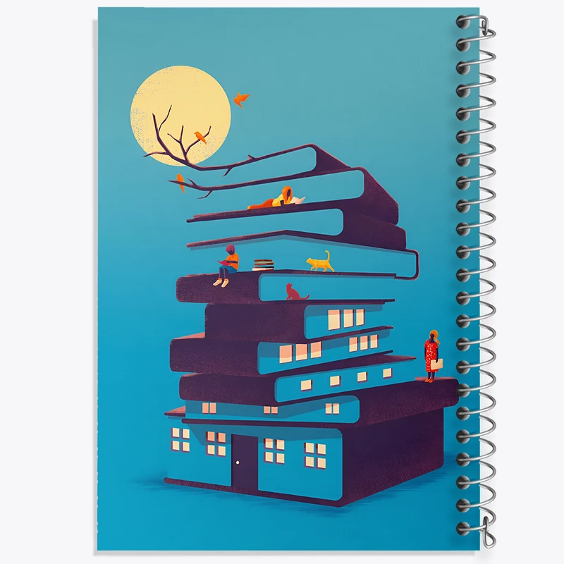 دفتر شطرنجی 50 برگ خندالو طرح کتاب کد F5908