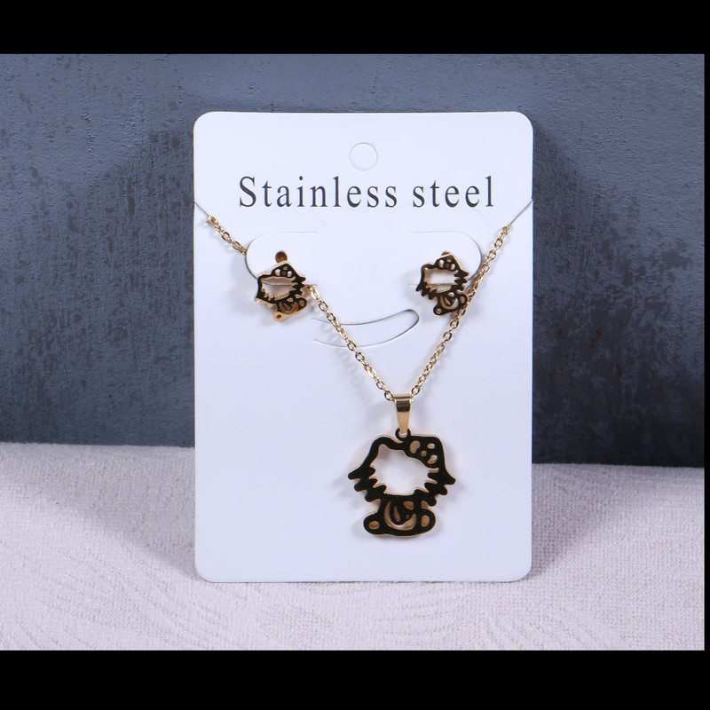 نیم ست دخترانه مدل گربه