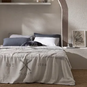 پتو مادام کوکو مدل  cluny gri سایز 220×200 سانتی متر