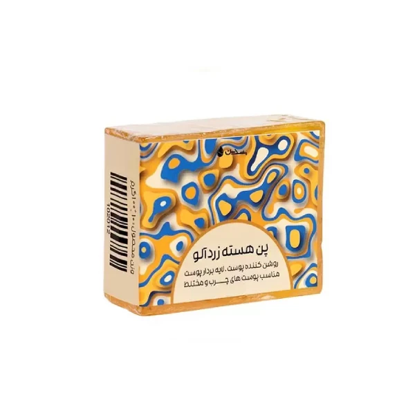 صابون شست و شو بسدین مدل هسته زردآلو وزن 100 گرم