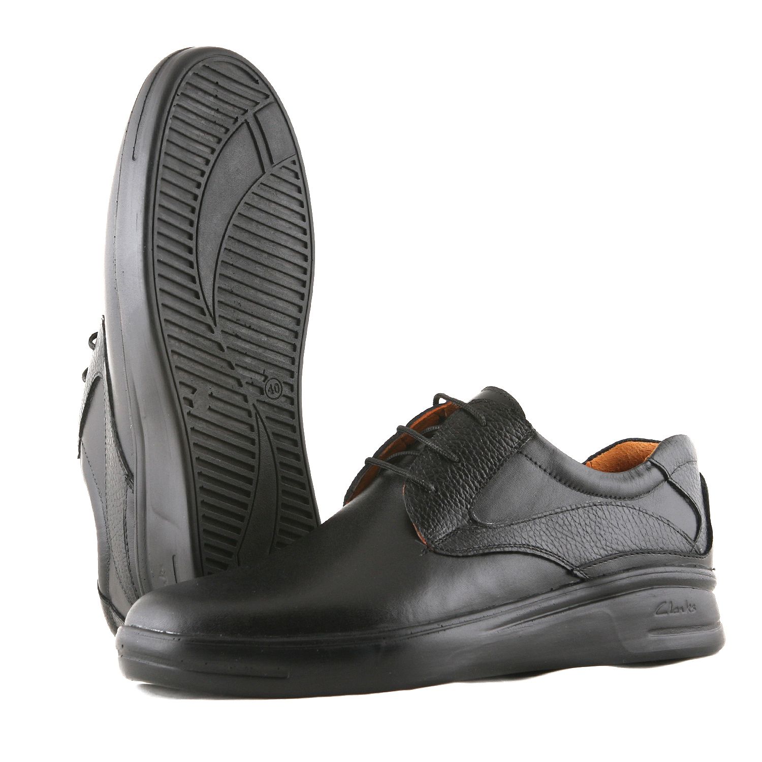 کفش روزمره مردانه چرم یلسان مدل جوزف کد GF-553-msk -  - 2