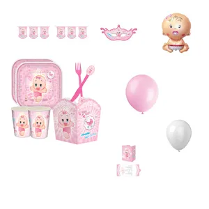 مجموعه 86 عددی تم تولد مدل بی بی طرح دخترانه 