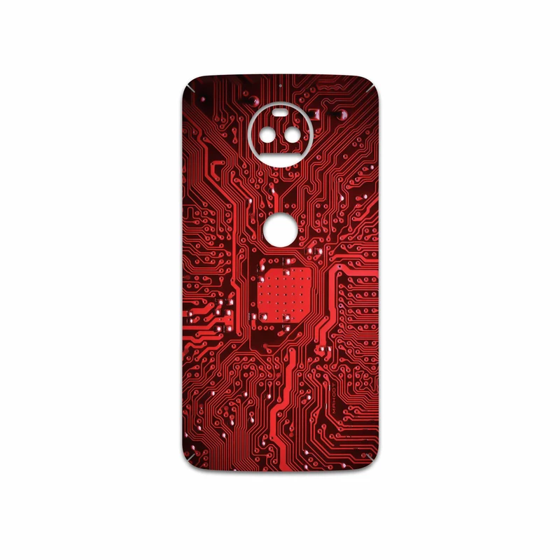 برچسب پوششی ماهوت مدل Red Printed Circuit Board مناسب برای گوشی موبایل موتورولا Moto G5S Plus