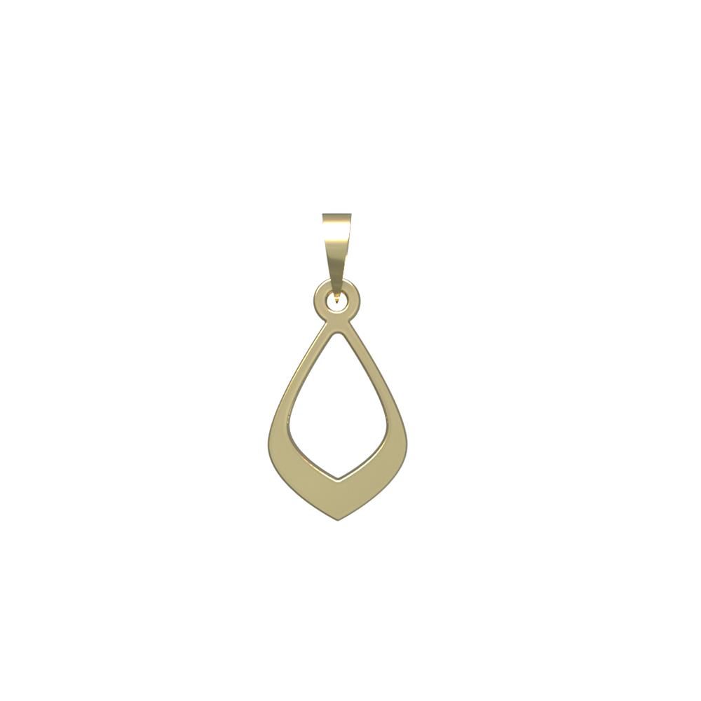 آویز گردنبند طلا 18 عیار زنانه مدوپد مدل اشک کد PA1-10004 -  - 2