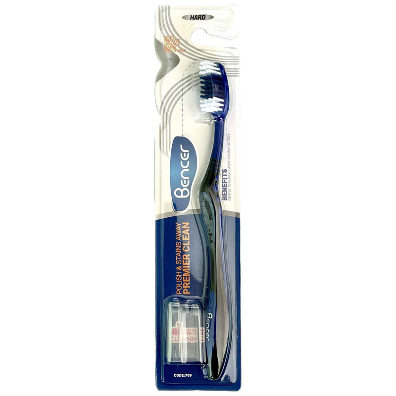 مسواک بنسر مدل PREMIER CLEAN با برس سخت بسته 3 عددی 
