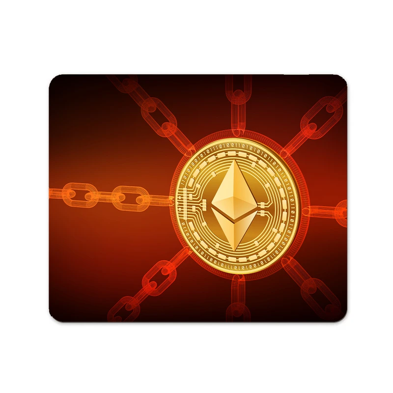 ماوس پد پاد آفرین مدل اتریوم کریپتو فارکس تریدر ارزدیجیتال کد P341 سایز 19*24 سانتی متر