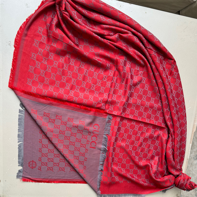 روسری زنانه مدل نخی ژاکارد چهار فصل دور ریش زنجیری