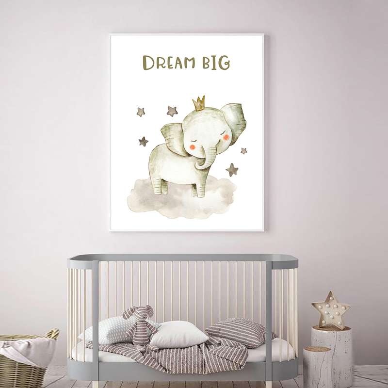تابلو اتاق کودک و نوزاد الفاپ مدل فیل کد Elephant 001