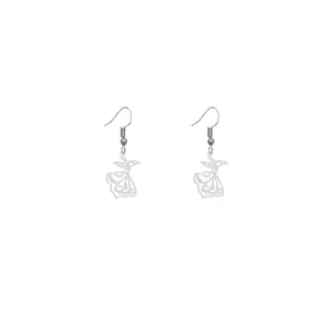 گوشواره نقره زنانه هایکا طرح رقص سماء مدل n.ha596
