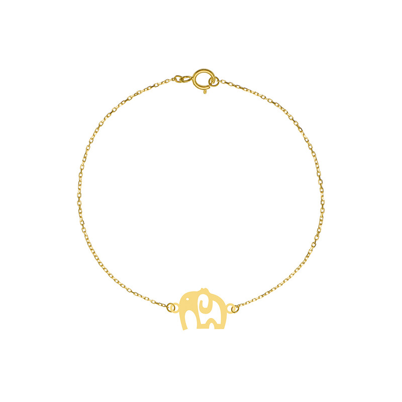 پابند طلا 18 عیار زنانه مدل فیل کد GAN059