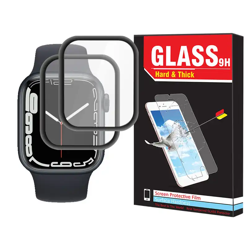 محافظ صفحه نمایش نانو هارد اند تیک مدل NHT مناسب برای ساعت هوشمند اپل Watch Series 7 41mm بسته دو عددی