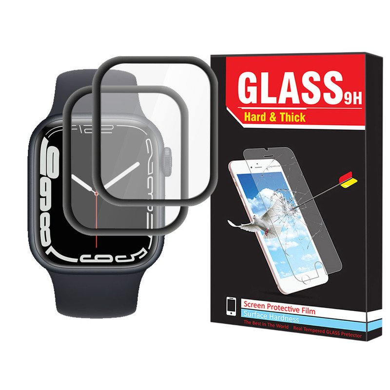 محافظ صفحه نمایش نانو هارد اند تیک مدل NHT مناسب برای ساعت هوشمند اپل Watch Series 7 41mm بسته دو عددی