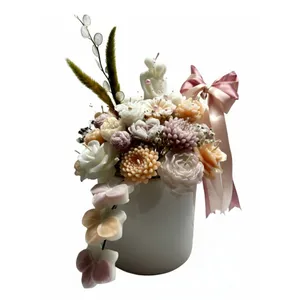 شمع دست‌ساز مدل  گلدان کد FL-10