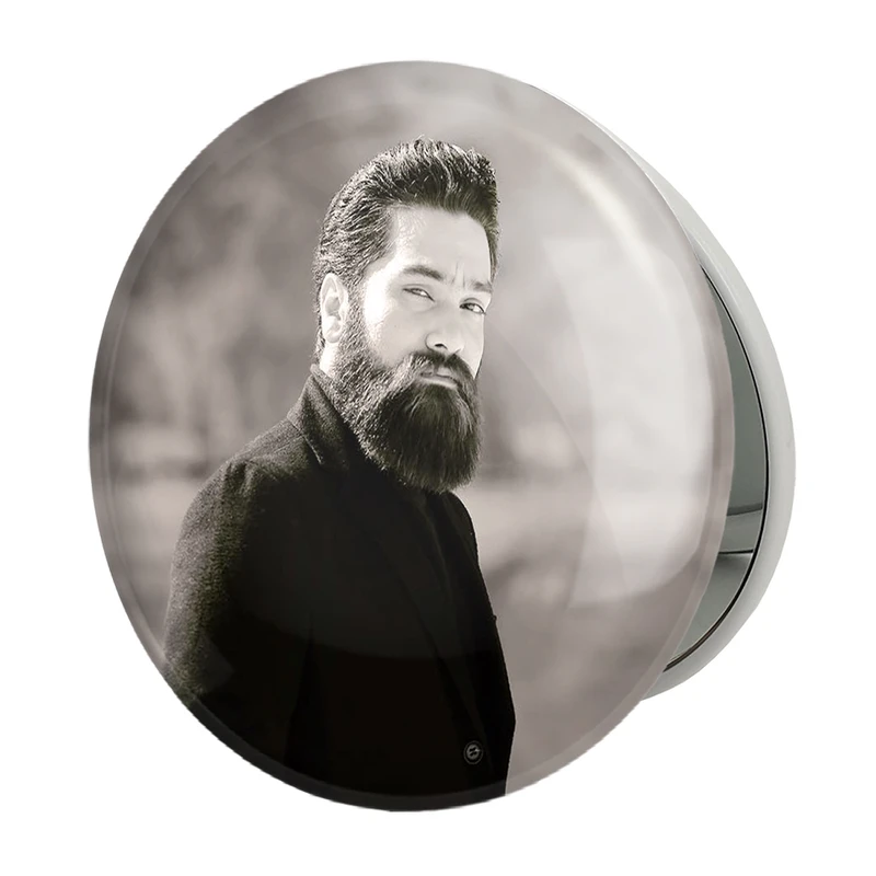 آینه جیبی خندالو طرح علی زندوکیلی مدل تاشو کد 4042 