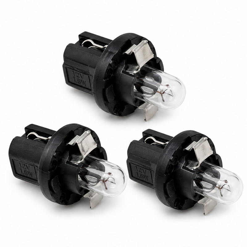 لامپ پشت آمپر و کیلومتر خودرو چیکال مدل B8.5 کد K-455 مناسب برای پژو 405/پژو پارس بسته 3 عددی