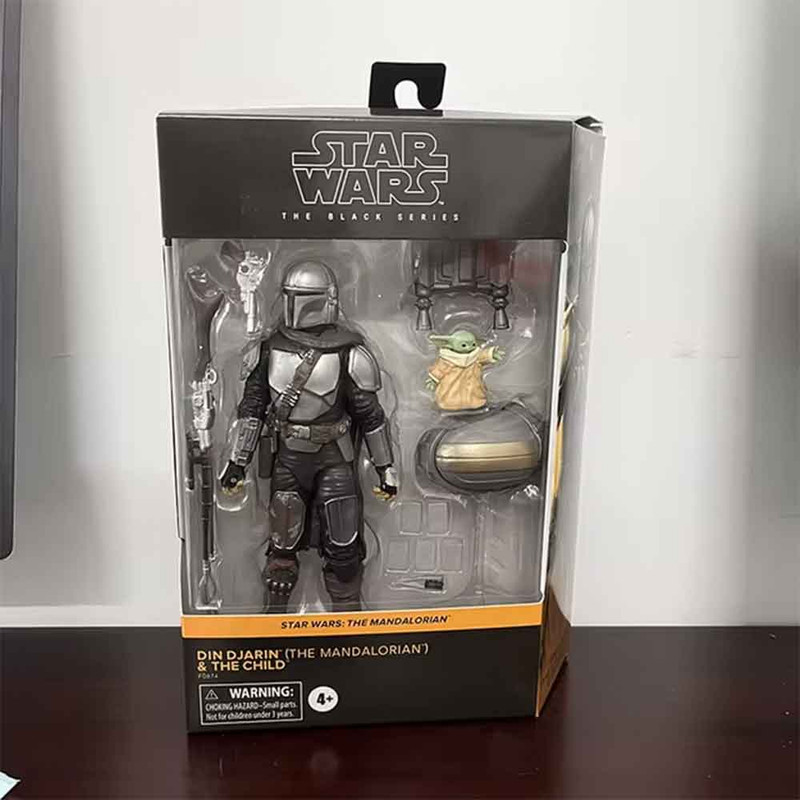 اکشن فیگور مدل مندلورین و بیبی یودا دین جارین طرح Mandalorian Baby Yoda Star Wars The Child