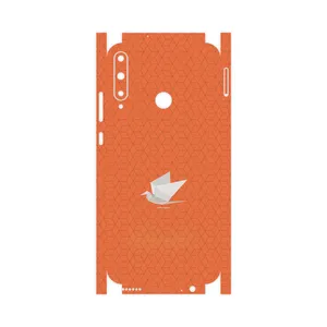 MAHOOT Minimalist origami bird-FullSkin Cover Sticker for Huawei Y7p