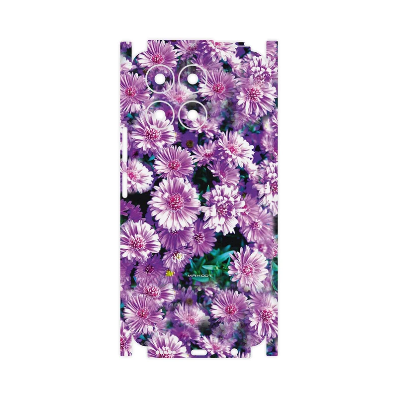 برچسب پوششی ماهوت مدل Purple_Flower-FullSkin مناسب برای گوشی موبایل آنر X6a