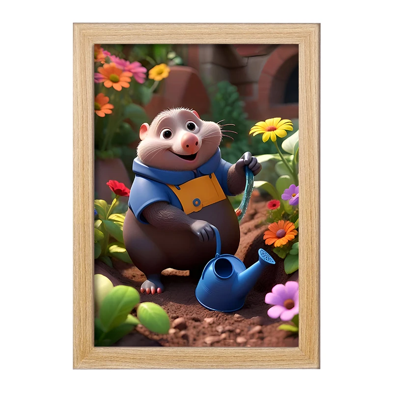 تابلو خندالو مدل موش کور کیوت کد F7789