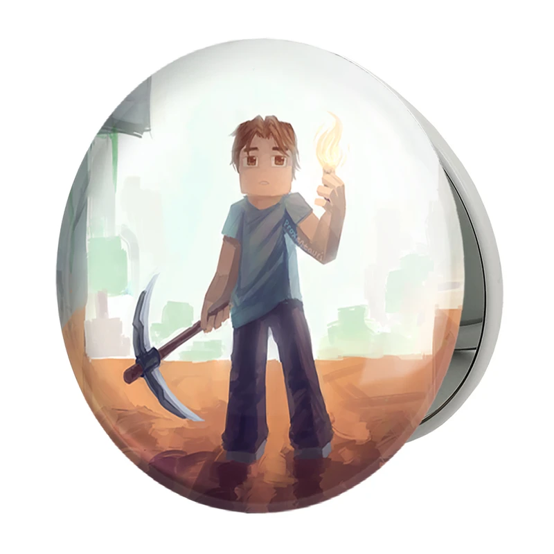 آینه جیبی خندالو طرح بازی ماینکرافت (Minecraft) مدل تاشو کد 36987